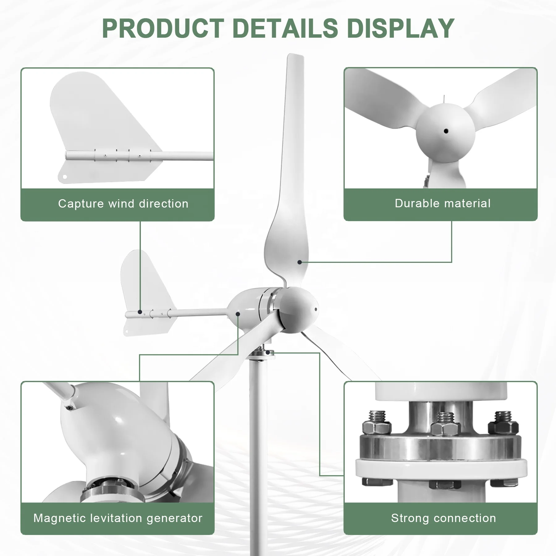 Ruiyan 1KW Home Wind Turbine O - Renewable Energy Home Solutions reseña y precio