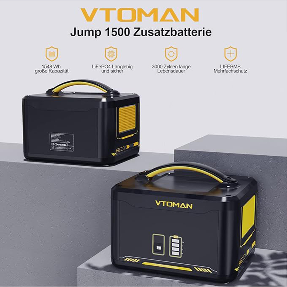 VTOMAN Jump 1500 Extra Battery - Lifepo4 Battery Pack reseña y precio
