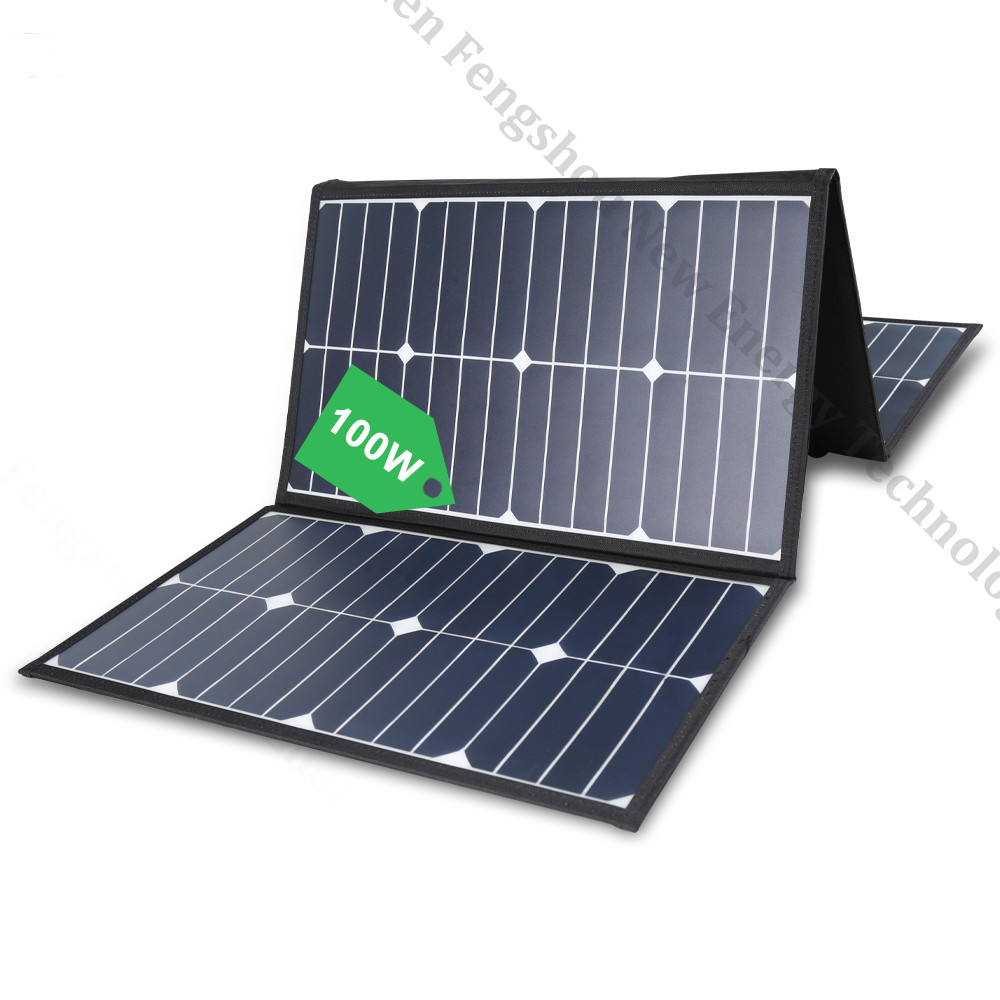 Portable 100 Watt Folding Sola - Folding Solar Panel reseña y precio