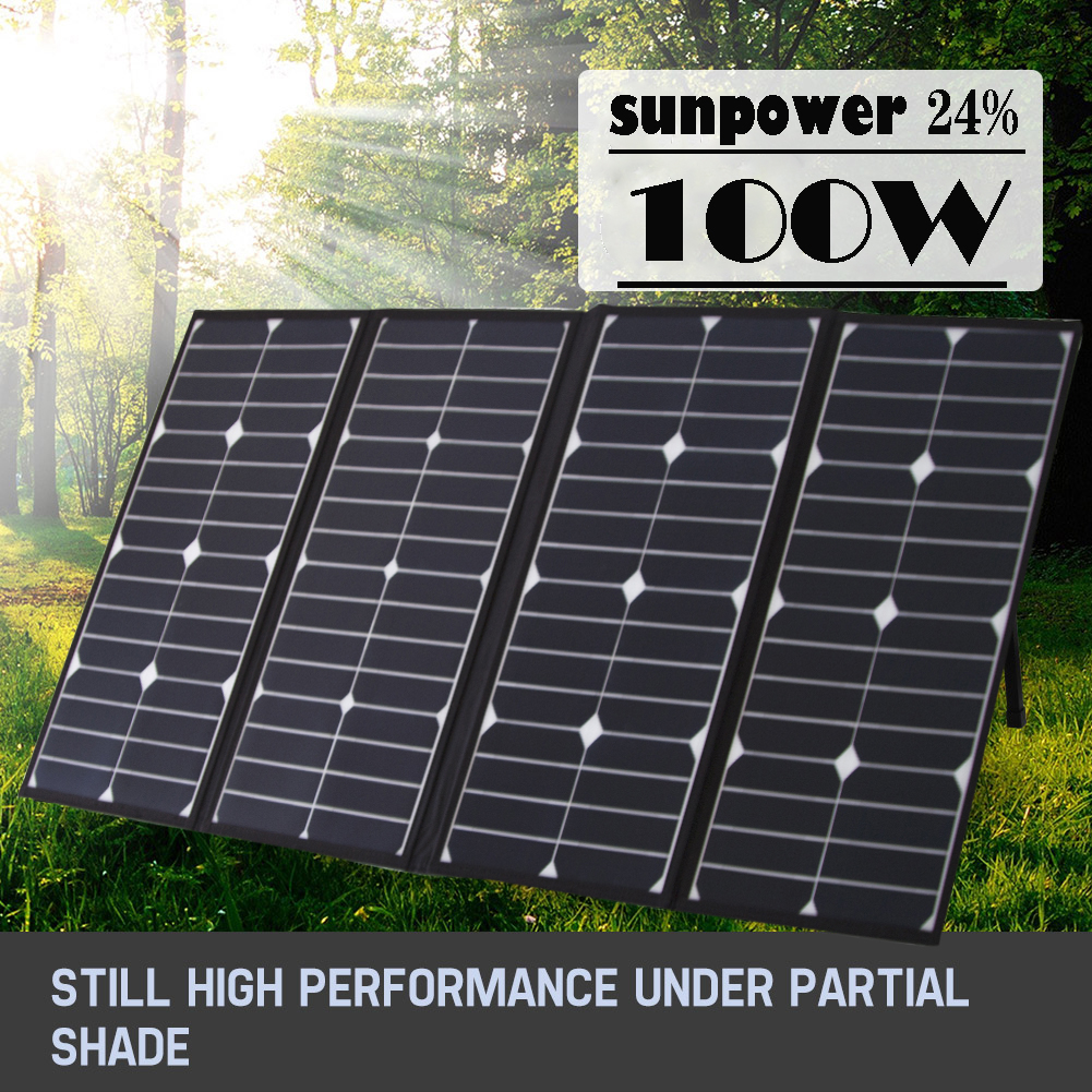Portable 100 Watt Folding Sola - Folding Solar Panel reseña y precio
