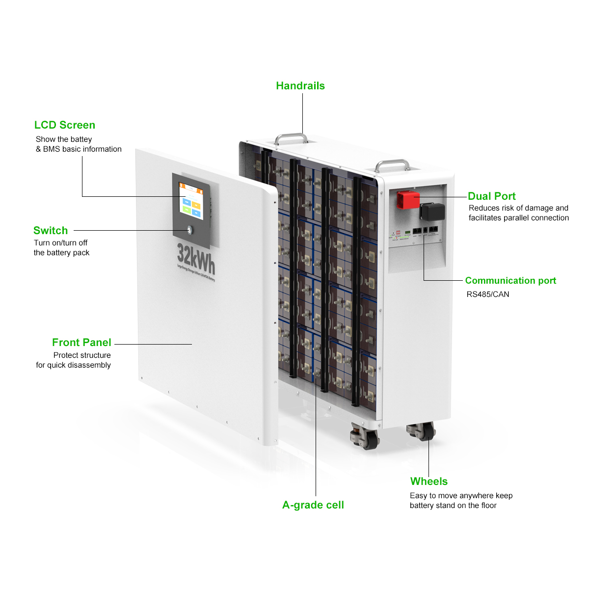 Delong 30kw Long Deep Cycles 6 - Lifepo4 Battery Pack reseña y precio