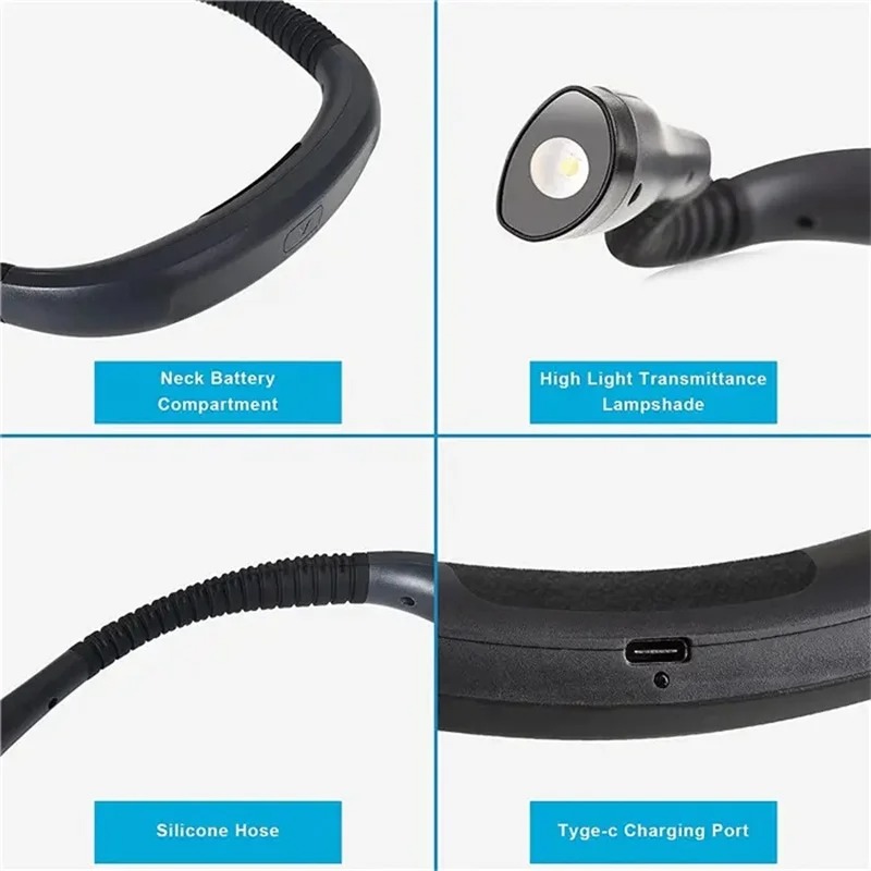 LED Neck Light Eye Protection  - Renewable Energy Books reseña y precio