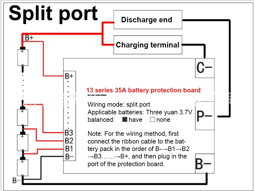 BMS 13S 48V 35A/50A With Balan - Lifepo4 Battery Pack reseña y precio