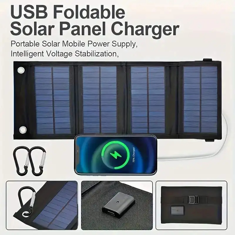 Portable USB Foldable Solar Pa - Folding Solar Panel reseña y precio