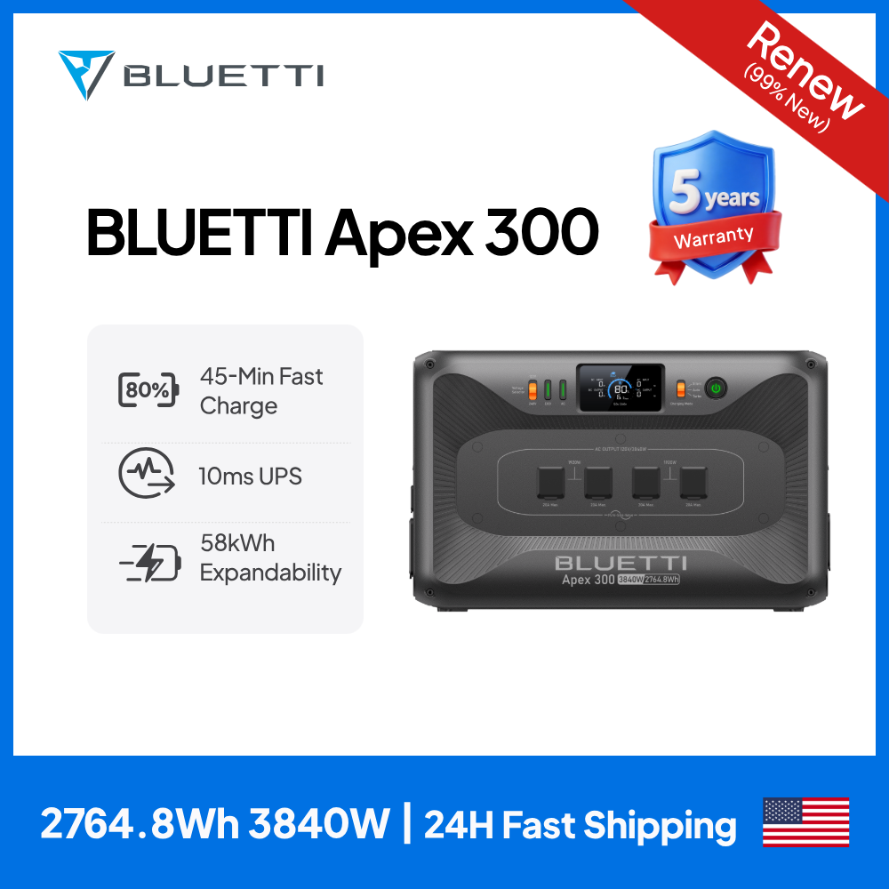 【RENEW 】BLUETTI Apex 300 2764W - Renewable Energy Home Solutions reseña y precio